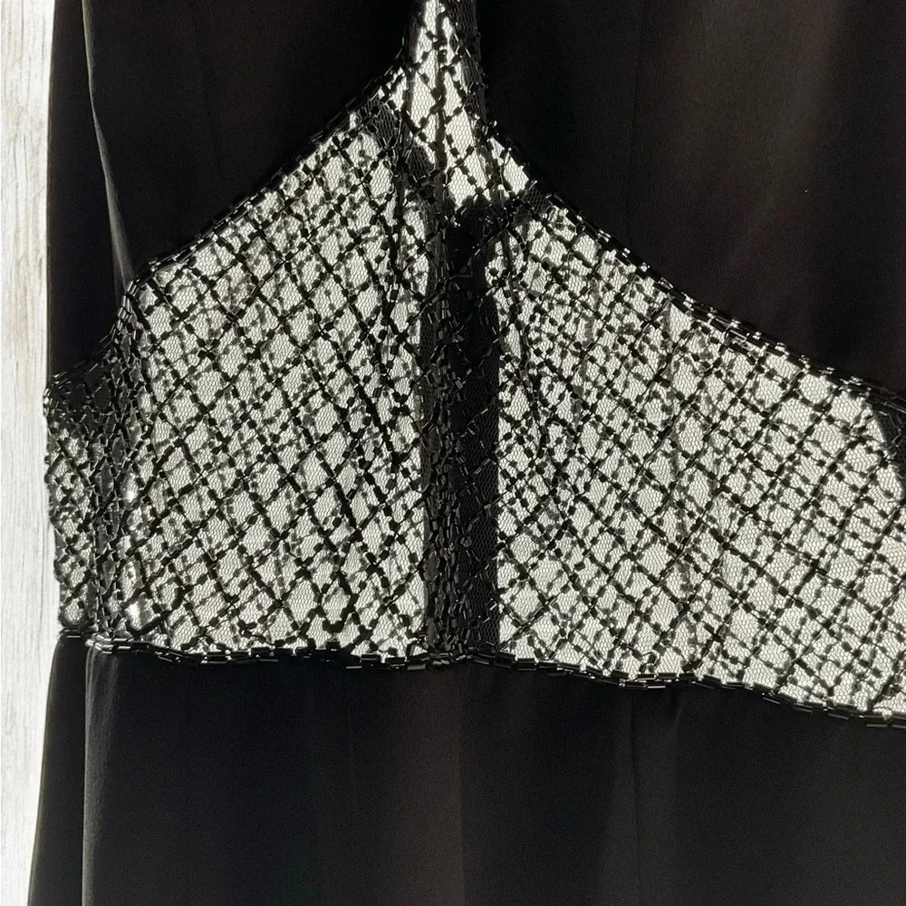 Sean Collection Black Full-Length Formal Dress - Size Medium (C6) - Picture 7 of 11